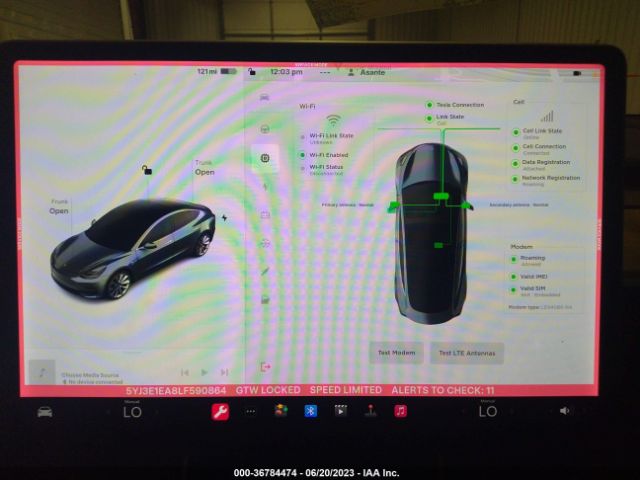5YJ3E1EA8LF590864 Tesla Model 3 Standard Range