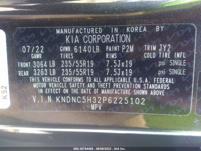 2023 Kia Carnival, VIN: KNDNC5H32P6225102