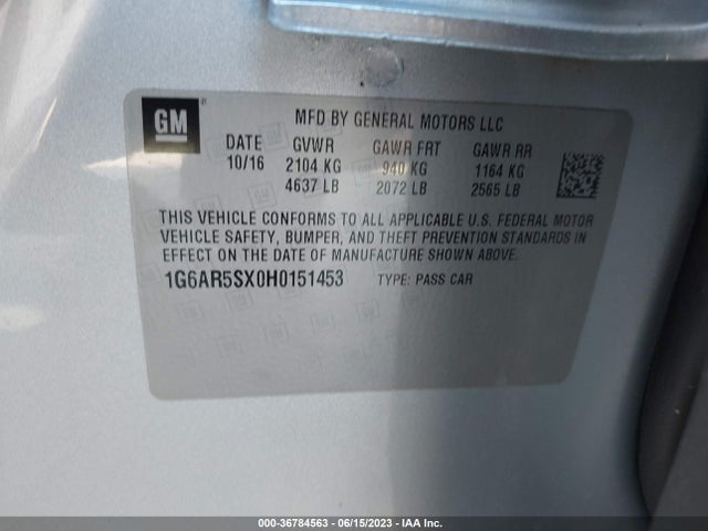 1G6AR5SX0H0151453 Cadillac Cts Sedan Luxury Rwd