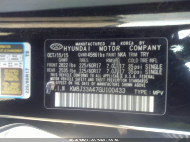 Hyundai TUCSON SE 2016 KM8J33A47GU100433 Image 9