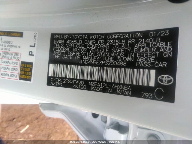 Toyota Corolla Hatchback Se 2023 JTND4MBEXP3200488 Image 9