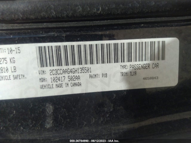 2C3CCAAG4GH135501 Chrysler 300 Limited