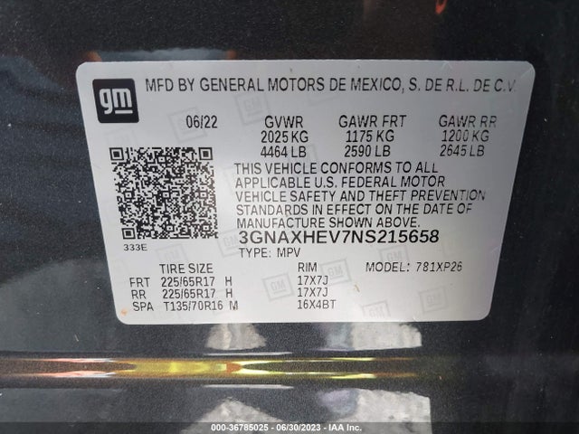 Chevrolet EQUINOX LS 2022 3GNAXHEV7NS215658 Image 9