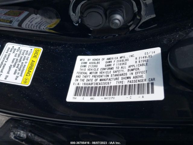 19UUA8F28EA009067 Acura TL