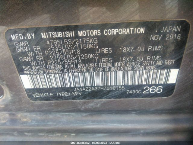 JA4AZ2A37HZ018155 Mitsubishi Outlander Es