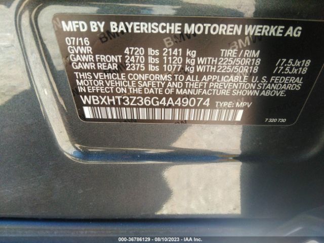 WBXHT3Z36G4A49074 BMW X1 Xdrive28i