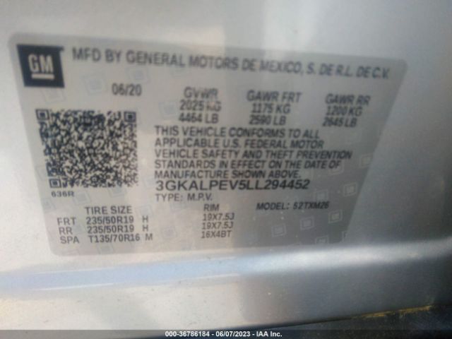 3GKALPEV5LL294452 GMC Terrain Slt