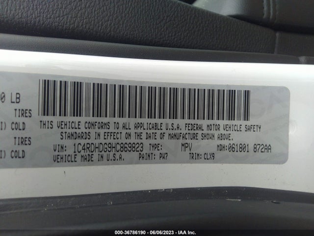 Dodge DURANGO GT 2017 1C4RDHDG9HC869823 Image 9