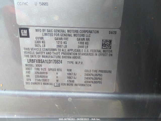 LRBFXBSA1LD170824 Buick Envision Preferred