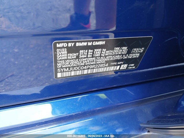 BMW X5 M 2023 5YMJU0C04P9R22854 Image 9