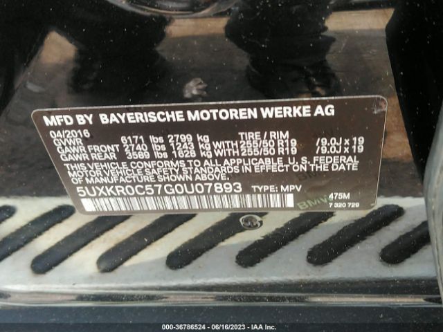 5UXKR0C57G0U07893 BMW X5 Xdrive35i