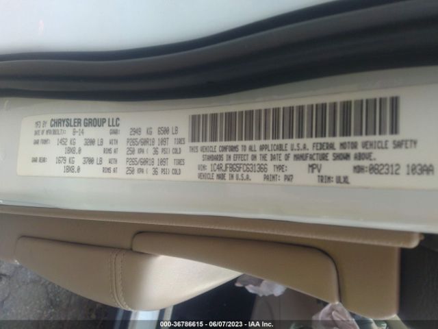1C4RJFBG5FC631366 Jeep Grand Cherokee Limited