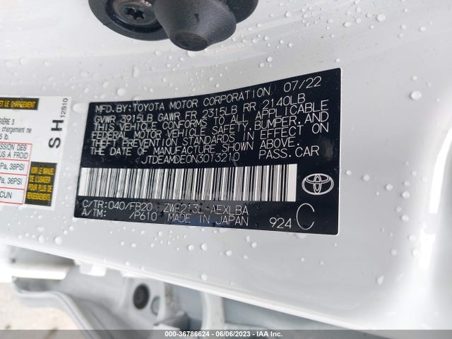 Toyota Corolla Hybrid Le 2022 JTDEAMDE0N3013210 Image 11