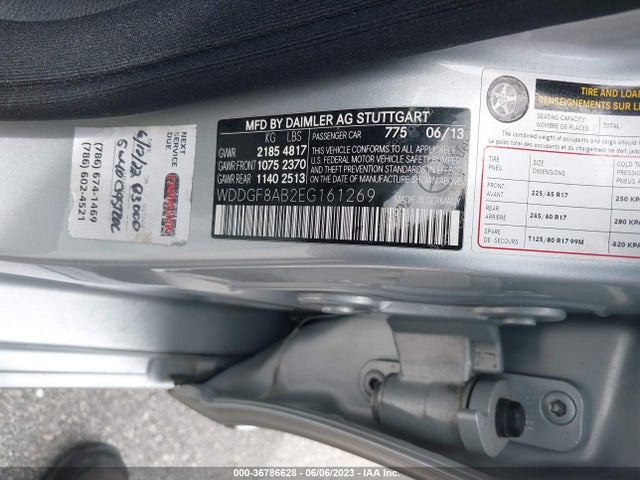 2014 MERCEDES-BENZ C-CLASS C 300 VIN: WDDGF8AB2EG161269