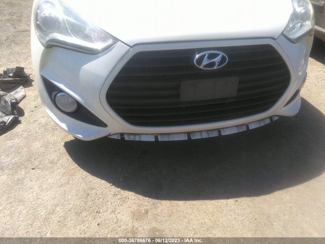 2013 HYUNDAI VELOSTER TURBO W/BLUE INT VIN: KMHTC6AE2DU128591