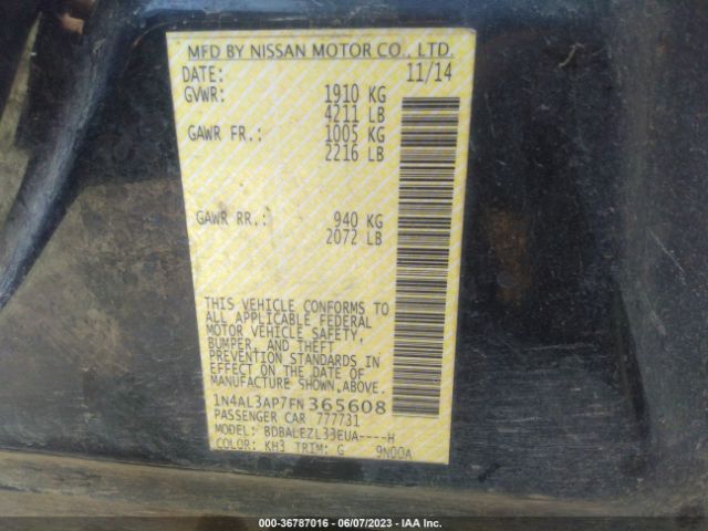 1N4AL3AP7FN365608 Nissan Altima 2.5 S