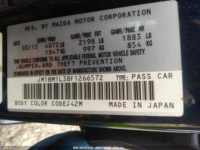 Mazda Mazda3 S Touring 2015 JM1BM1L38F1266572 Image 10