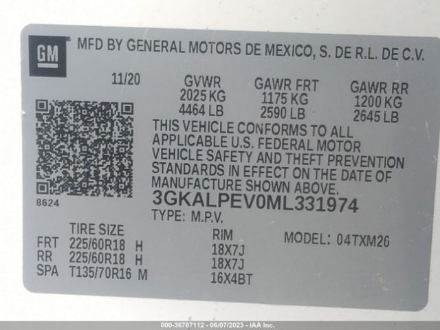 3GKALPEV0ML331974 GMC Terrain Slt