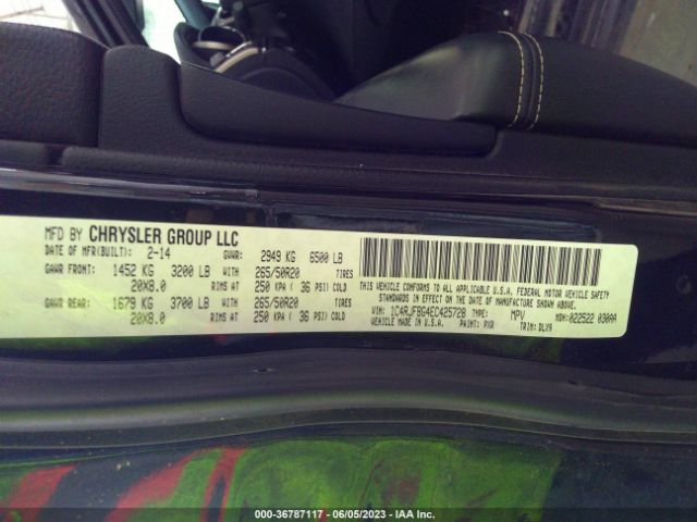 1C4RJFBG4EC425728 Jeep Grand Cherokee Limited