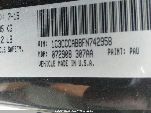 1C3CCCAB8FN742958 Chrysler 200 Limited