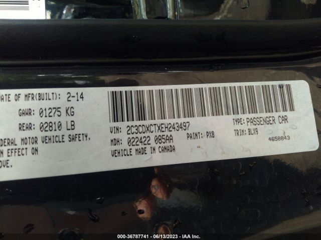 2C3CDXCTXEH243497 Dodge Charger Rt Plus