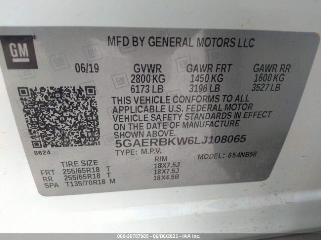 5GAERBKW6LJ108065 Buick Enclave Essence