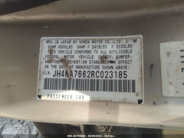 1994 ACURA LEGEND JH4KA7662RC023185 Photo 8