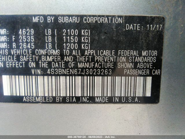 4S3BNEN67J3023263 Subaru Legacy Limited