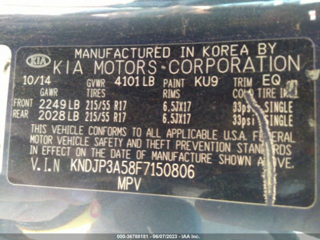 KNDJP3A58F7150806 KIA SOUL +