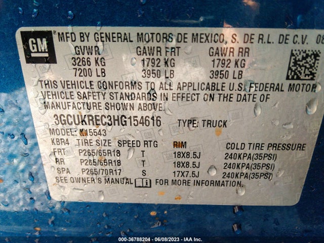 Chevrolet Silverado 1500 Lt 2017 3GCUKREC3HG154616 Image 11