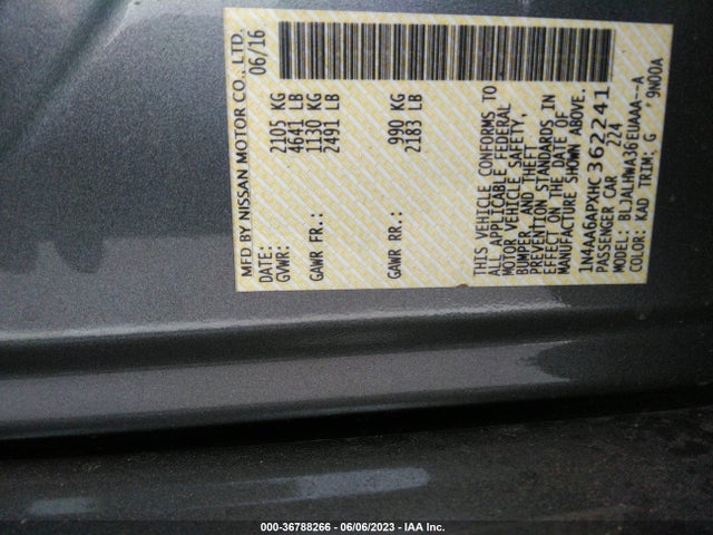 Nissan Maxima Platinum 2017 1N4AA6APXHC362241 Image 9