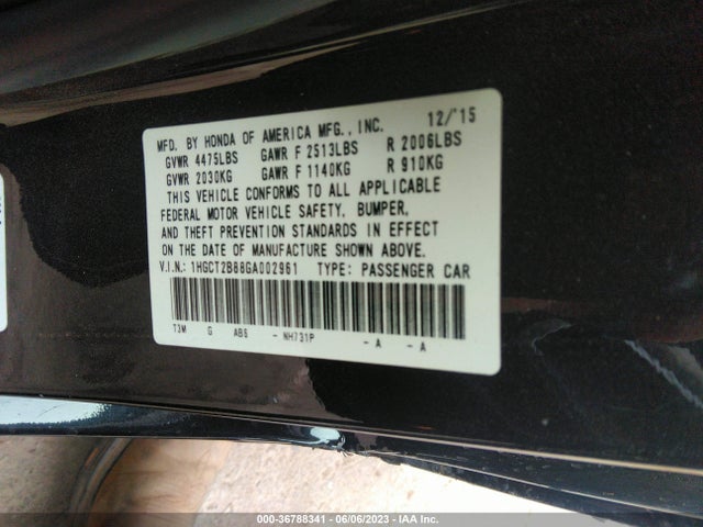 Honda Accord Coupe Ex-l 2016 1HGCT2B88GA002961 Image 9
