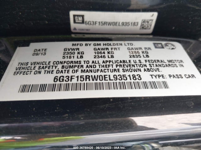 Chevrolet SS 2014 6G3F15RW0EL935183 Image 15