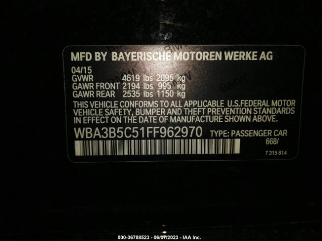WBA3B5C51FF962970 BMW 3 Series 328i Xdrive