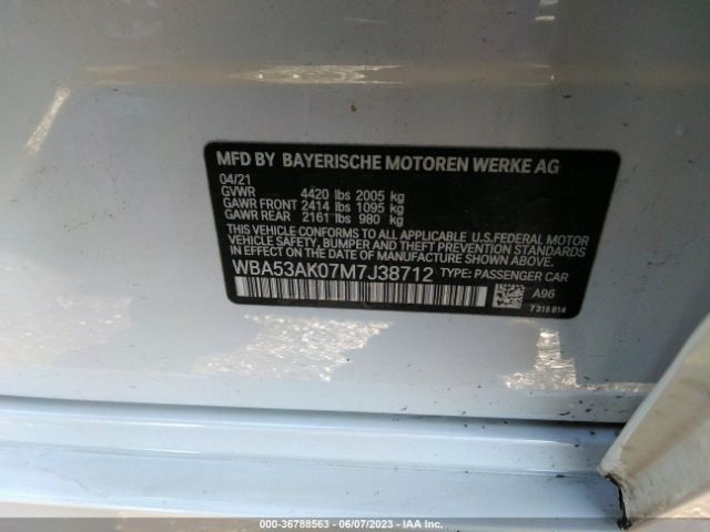 WBA53AK07M7J38712 BMW 2 Series 228i