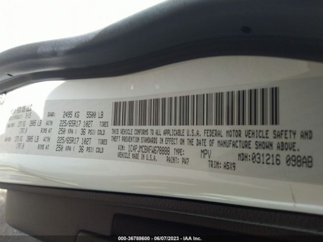 1C4PJMCBXFW678888 Jeep Cherokee Latitude