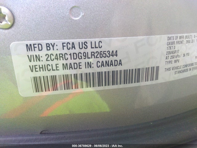 Chrysler Voyager Lxi 2020 2C4RC1DG9LR265344 Image 10