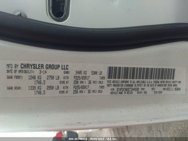 Dodge Journey American Value Pkg 2014 3C4PDCAB2ET244599 Image 9