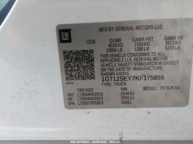 1GT12SEY7KF175855 GMC Sierra 2500hd Denali