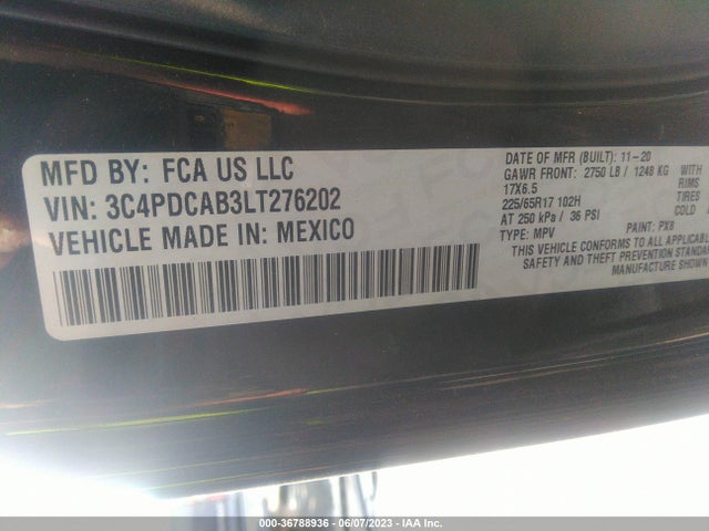 Dodge Journey Se Value 2020 3C4PDCAB3LT276202 Image 9