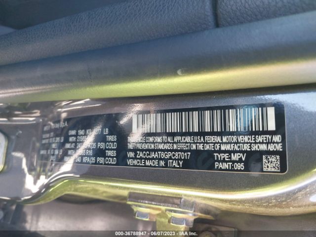 ZACCJAAT6GPC87017 Jeep Renegade Sport