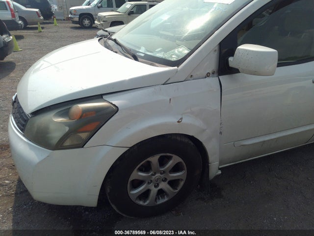 2008 NISSAN QUEST SL VIN: 5N1BV28U78N109479