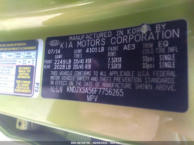 KIA Soul ! 2015 KNDJX3A56F7756265 Image 10