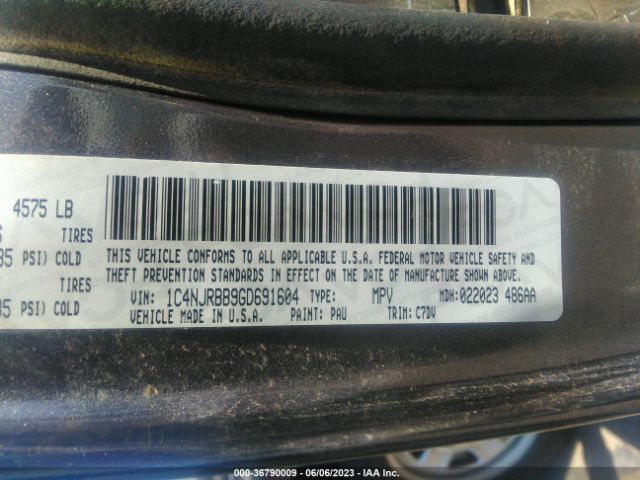 1C4NJRBB9GD691604 Jeep Patriot Sport