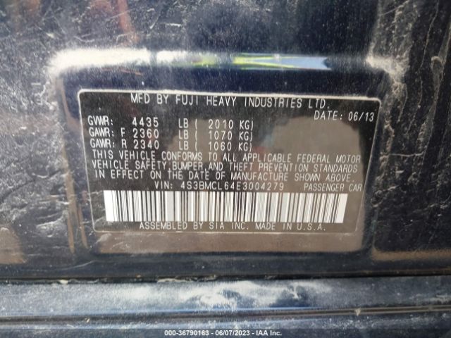 4S3BMCL64E3004279 Subaru Legacy 2.5i Limited