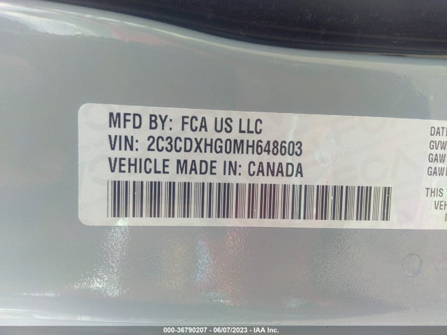 Dodge CHARGER GT 2021 2C3CDXHG0MH648603 Image 9