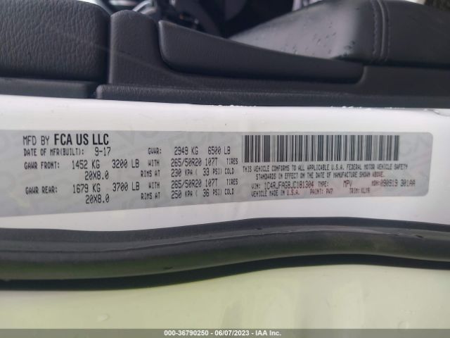 1C4RJFAG8JC181304 Jeep Grand Cherokee Altitude