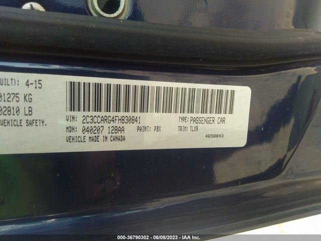 Chrysler 300 Limited 2015 2C3CCARG4FH830841 Image 9