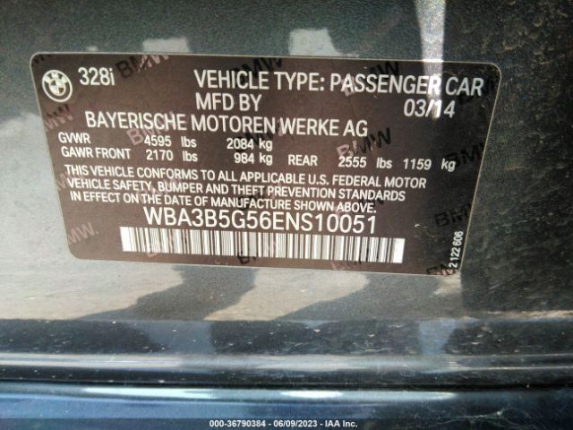 WBA3B5G56ENS10051 BMW 3 Series 328i Xdrive