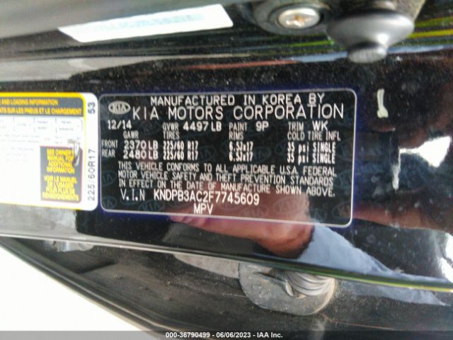 KNDPB3AC2F7745609 KIA Sportage Lx